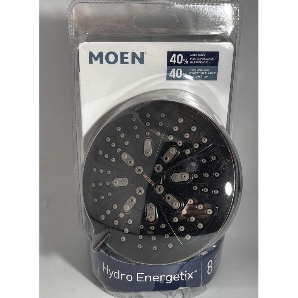 MOEN HydroEnergetix 8-Spray Patterns Single Wall Mount Fixed Shower Head Bronze